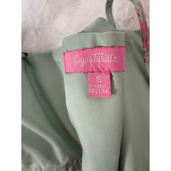 Dolls Kill Sugar Thrillz Scandal Sheet Mint Green Lace Up Corset Bustier Small - Picture 8 of 15